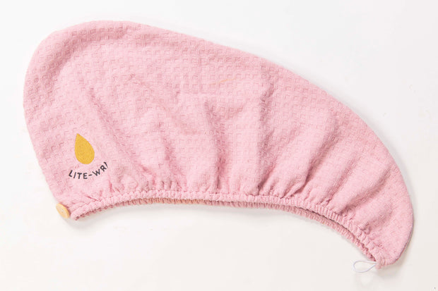 Lite-wrap Hair Towel available in Pink or Grey