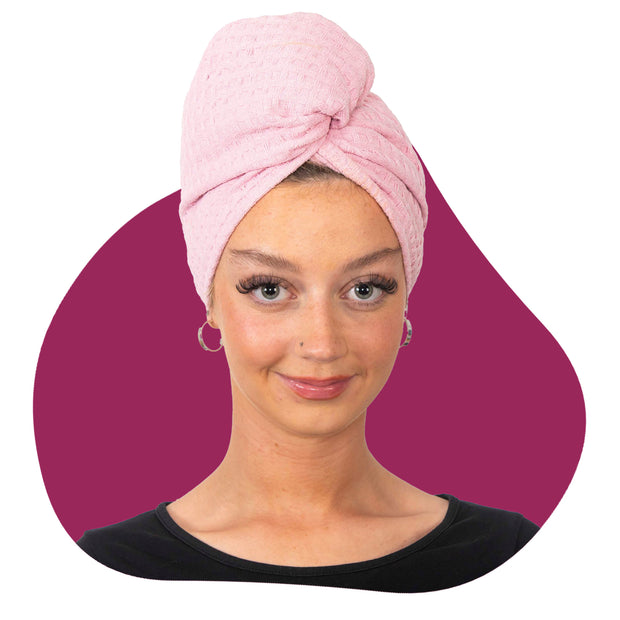 The Lite-wrap Hair Towel Pink