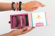 Pink Lite-wrap hair towel & Lizzie pure mulberry silk scrunchie gift set