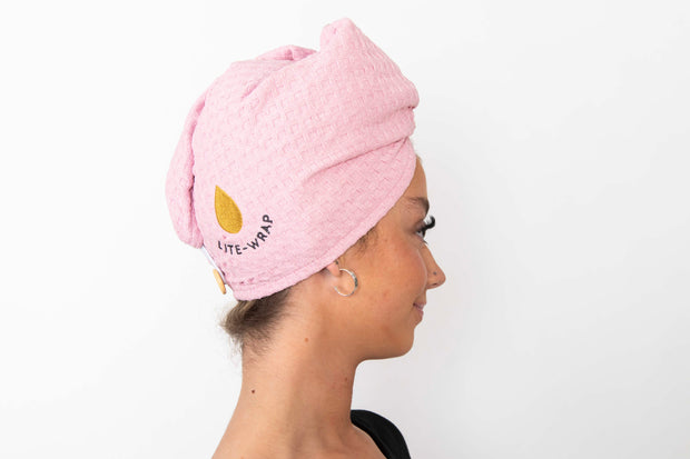 The Lite-wrap Hair Towel Pink