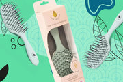 Flexi Detangler Hair Brush & Lite-wrap Hair Towel  Gift Set (Towel Colour Grey)