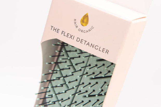 Flexi Detangler Hair Brush & Lite-wrap Hair Towel  Gift Set (Towel Colour Grey)